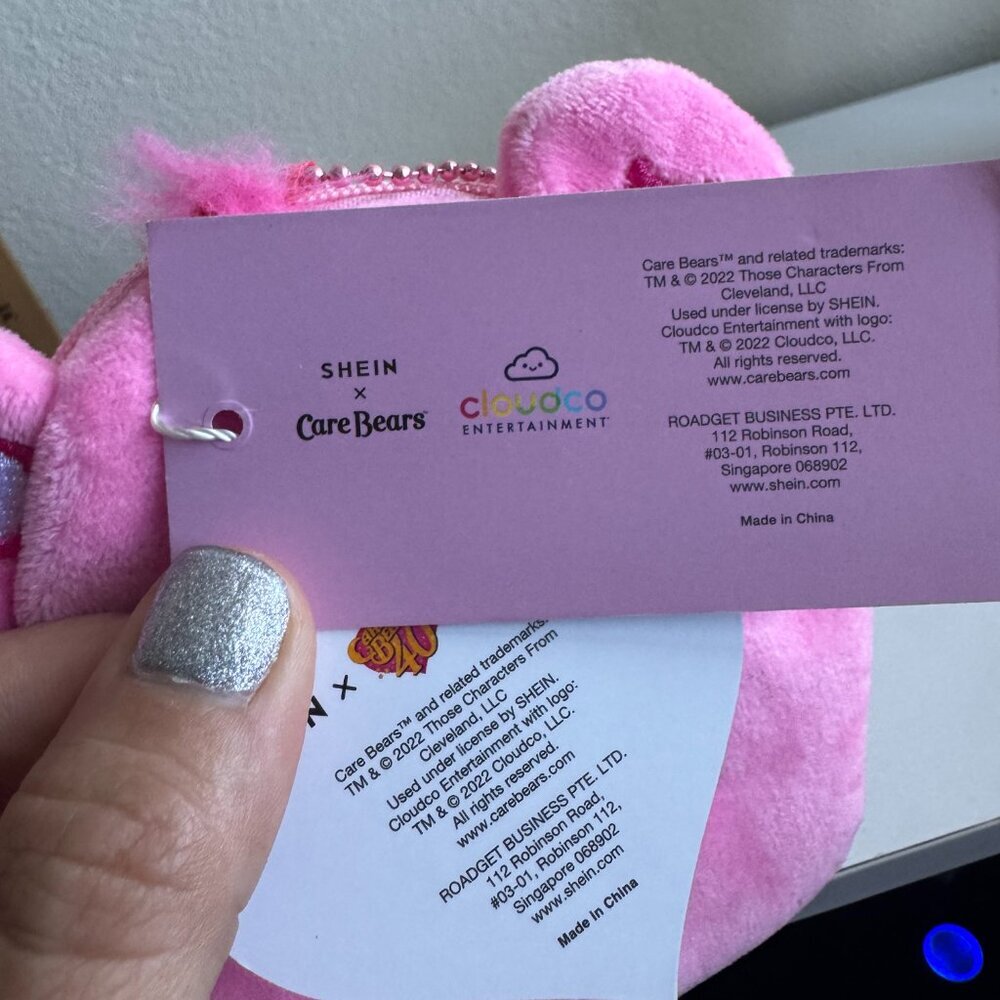 SHEIN x Care Bears Pink Plush Coin Purse – 40th Anniversary - Picture 7 of 8